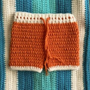 Crotchet baby shorts